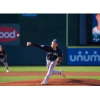 Somerset Patriots pitcher Cade Smith delivers