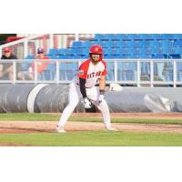 Ottawa Titans outfielder Chris Davis on base