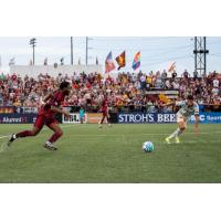 Detroit City FC in action at Keyworth Stadium
