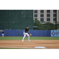 Biloxi Shuckers third baseman Andrew Fischer