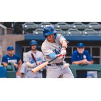 Elijah Hainline at bat for the Tulsa Drillers