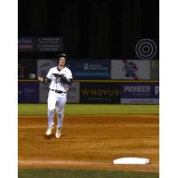 Tri-City ValleyCats outfielder Jake Reinisch rounds the bases