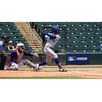 St. Lucie Mets shortstop Jeremy Rodriguez doubles