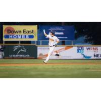 Christian Adams of the Down East Bird Dawgs circles the bases