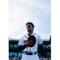 Charleston RiverDogs during the National Anthem