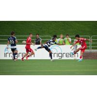 Chicago Fire II and Chattanooga FC in action