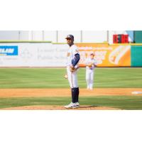 Down East Bird Dawgs' Rolando Heredia-Bustos on the mound