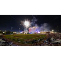 Fireworks over Keesler Federal Park, home of the Biloxi Shuckers