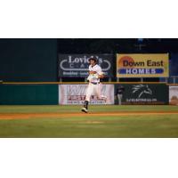 Christian Adams of the Down East Bird Dawgs circles the bases