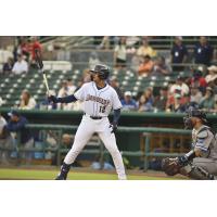 San Antonio Missions catcher Ethan Salas at bat