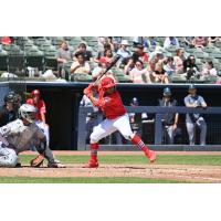 Catcher Rainiel Rodriguez with the Peoria Chiefs