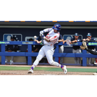St. Lucie Mets' Chase Meggers at bat