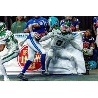 Orlando Pirates wide receiver Nyqwan Murray with the ball against the Green Bay Blizzard