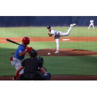 Tampa Tarpons pitcher Justin West delivers