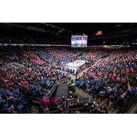 A big crowd watches the Omaha Supernovas at CHI Health Center