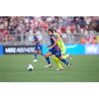 Shinomi Koyama of the North Carolina Courage against the Washington Spirit