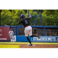 Ronny Mauricio of the Syracuse Mets rounds the bases