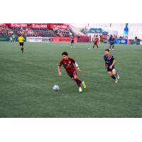 Detroit City FC's Maxi Rodriguez in action