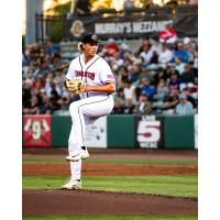 Charleston RiverDogs' Alex Wallace on the mound