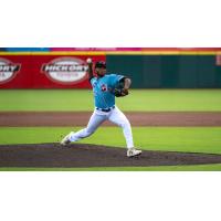 Hickory Crawdads pitcher Aneudis Mejia