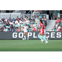Angel City Football Club defender Gisele Thompson