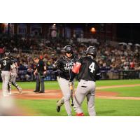 Somerset Patriots' Manny Palencia and Tomas Frick on game night