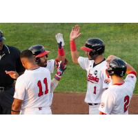 Fargo-Moorhead RedHawks celebrate win