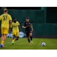 Oakland Roots' Florian Valot in action