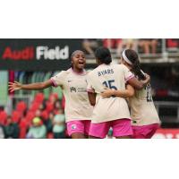 San Diego Wave FC celebrates Lia Godfrey's goal