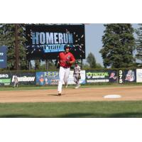 Colton Rother of the St. Cloud Rox rounds the bases