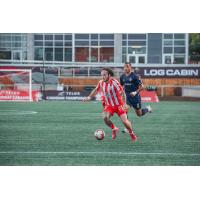 Atlético Ottawa forward Nicolas Chateau
