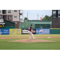 Greensboro Grasshoppers' Jacob Bimbi on the mound