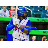 Infielder Rainer Nuñez with the Buffalo Bisons