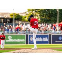 Worcester Red Sox pitcher Patrick Halligan