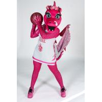 Portland Fire mascot Rose, the Glitter-Breathing Dragon