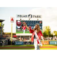 Worcester Red Sox honored Ashlyn Mercier, a Westborough, MA police officer, on First Responder Wednesday at Polar Park