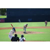 Wichita Wind Surge pitcher Chris Vallimont delivers