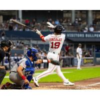 Romy Gonzalez of the Worcester Red Sox at bat