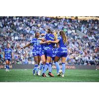 Reign FC congratulates Maddie Mercado on her goal