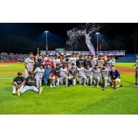 Fayetteville Woodpeckers celebrate the North Division title