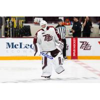Peterborough Petes goaltender Owen Nelson