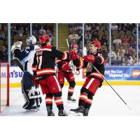 Grand Rapids Griffins' Carter Bear and Chase Stillman on game night