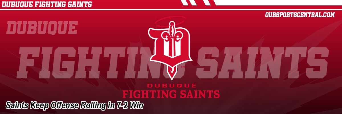 Saints Keep Offense Rolling in 7-2 Win