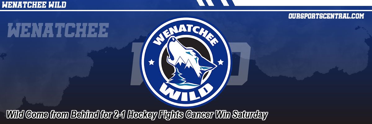 Wild Come from Behind for 2-1 Hockey Fights Cancer Win Saturday