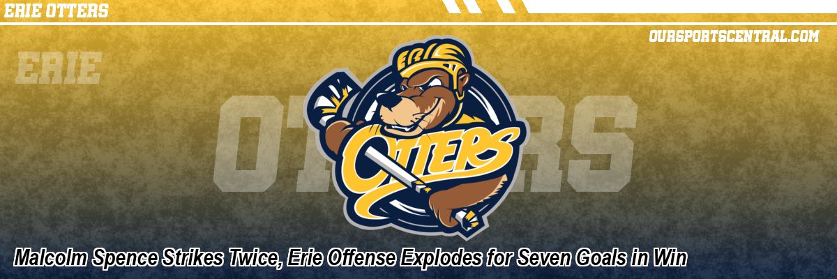 Malcolm Spence Strikes Twice, Erie Offense Explodes for Seven Goals in Win