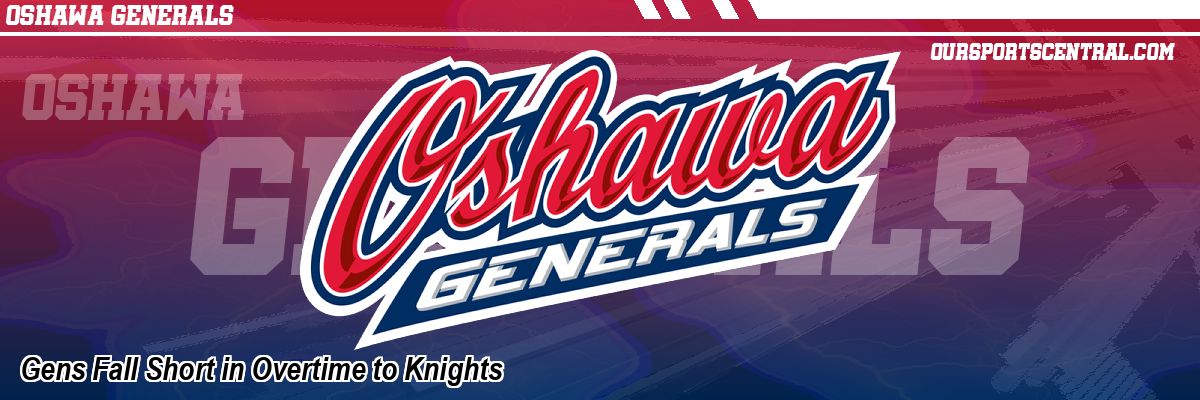 Gens Fall Short in Overtime to Knights