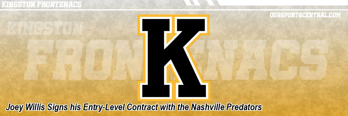 Joey Willis Signs his Entry-Level Contract with the Nashville Predators