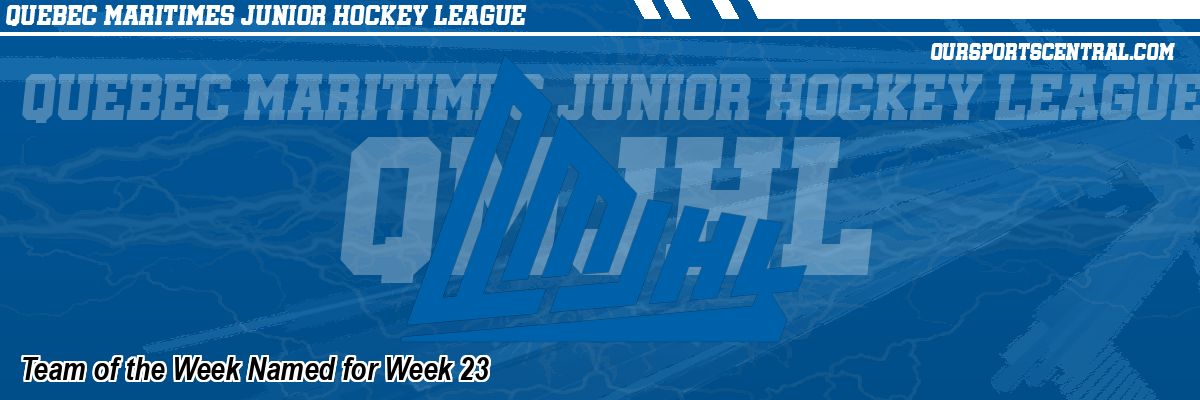 Team of the Week Named for Week 23