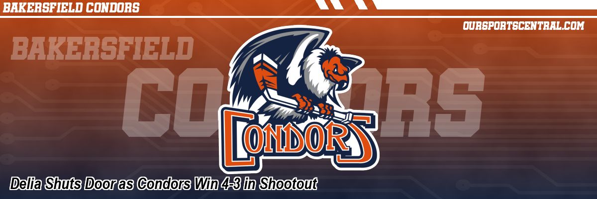 Delia Shuts Door as Condors Win 4-3 in Shootout