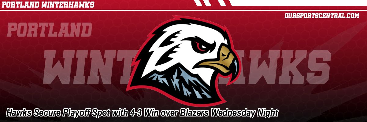 Hawks Secure Playoff Spot with 4-3 Win over Blazers Wednesday Night